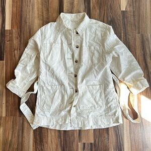 H&M Cream Utility Jacket Size S
